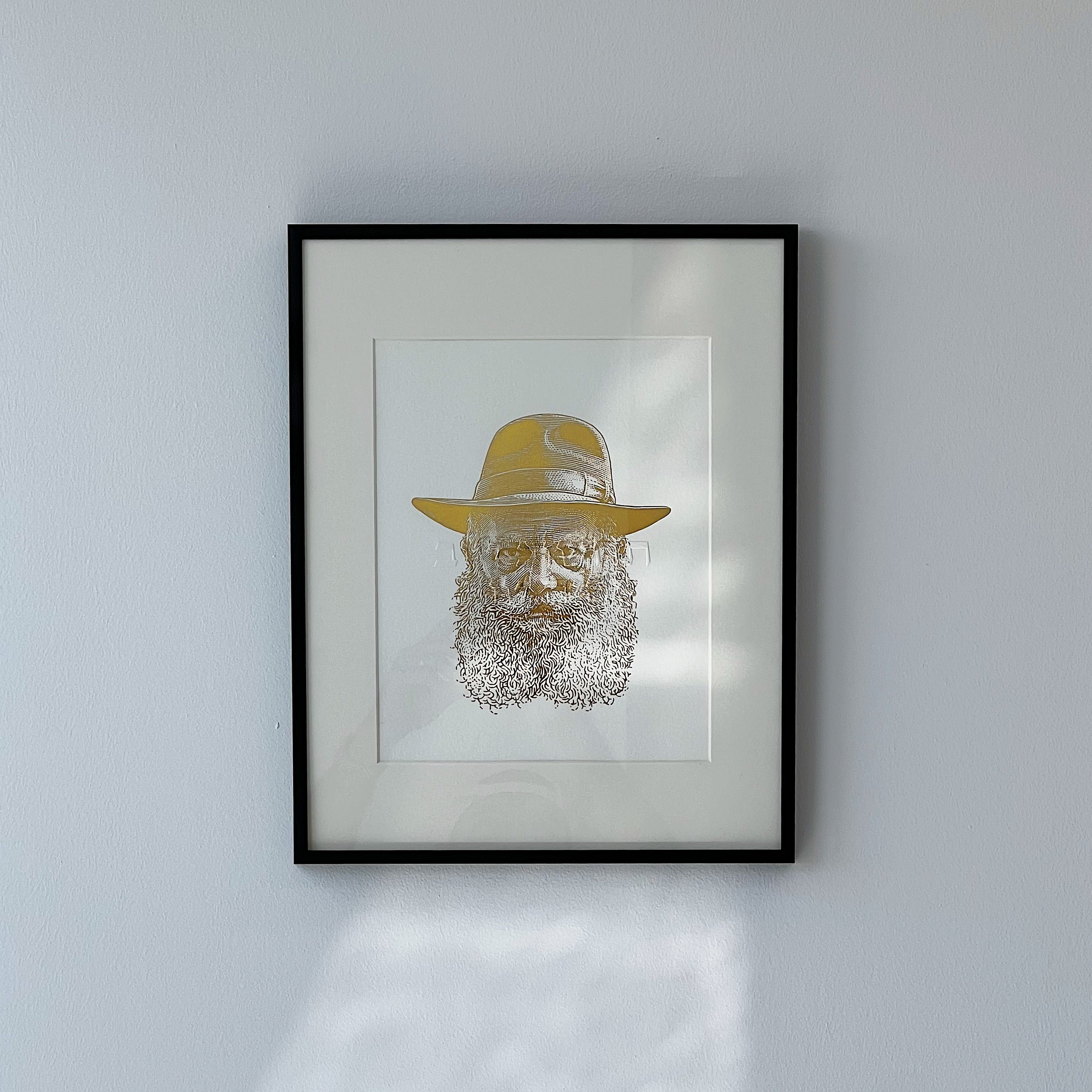 Lubavitcher Rebbe · Gold · Framed Limited Edition