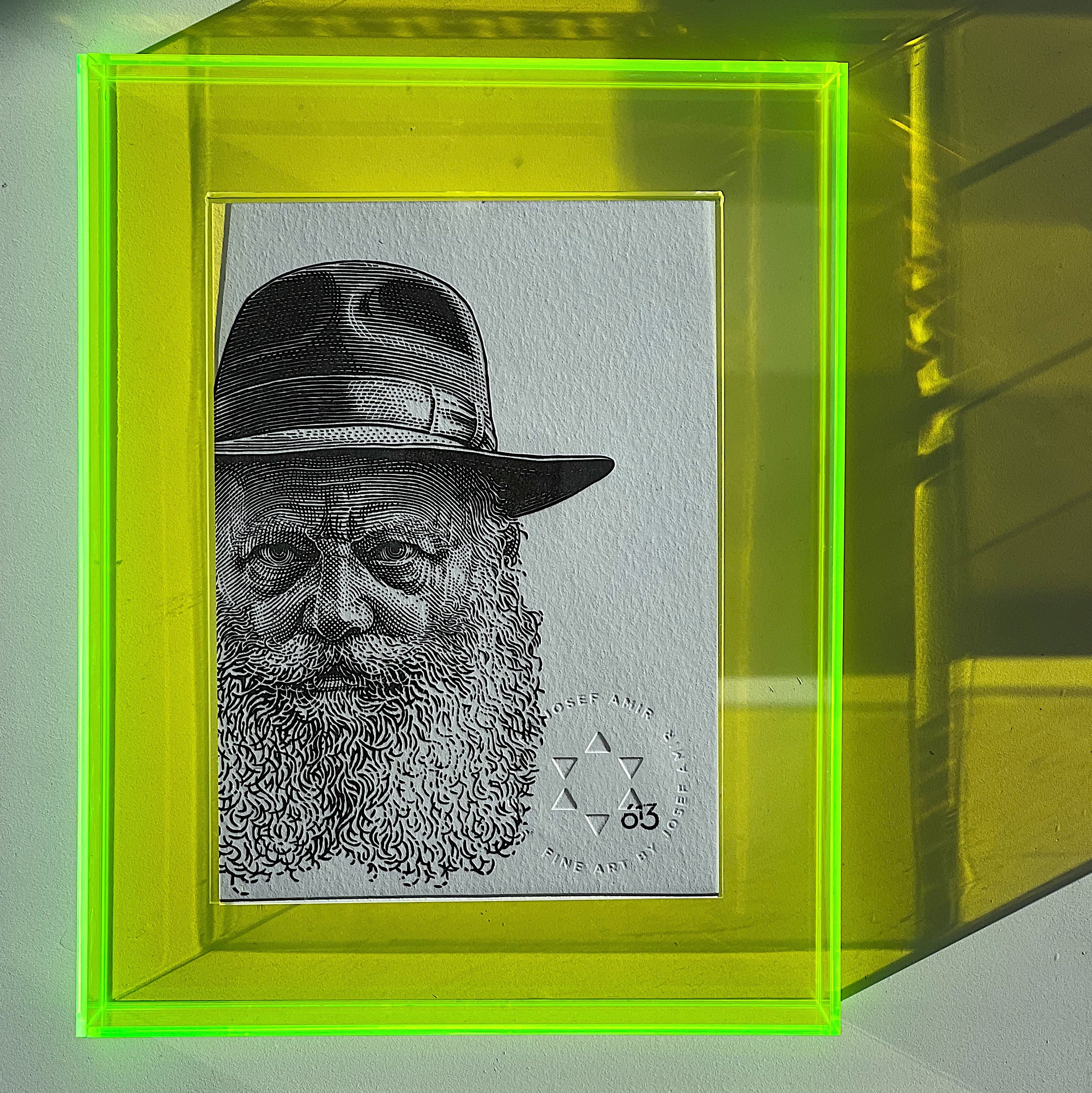 Lubavitcher Rebbe · Neon · Framed